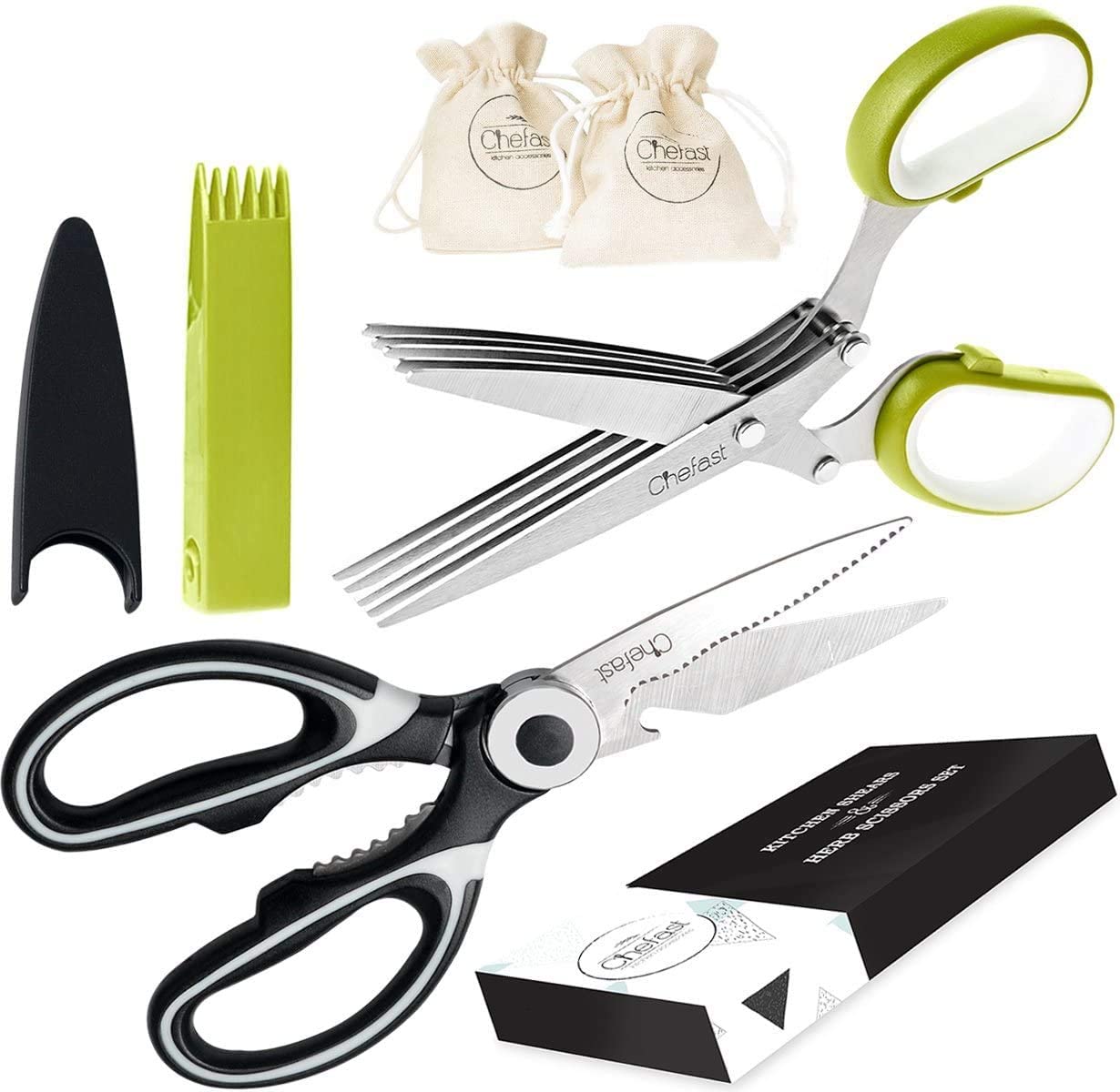 Five Blade Kitchen Shear set