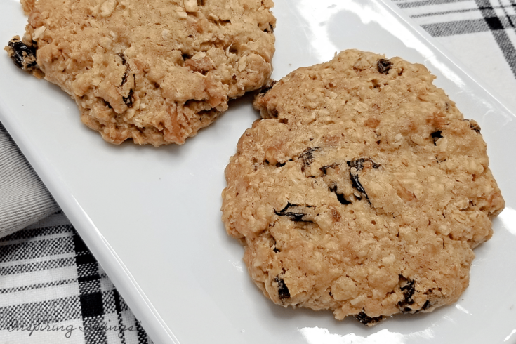 Cookies on white plate