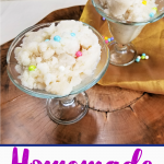 Homemade Snow Ice Cream Finished
