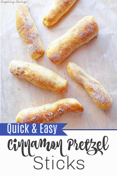 Cinnamon Pretzel Sticks
