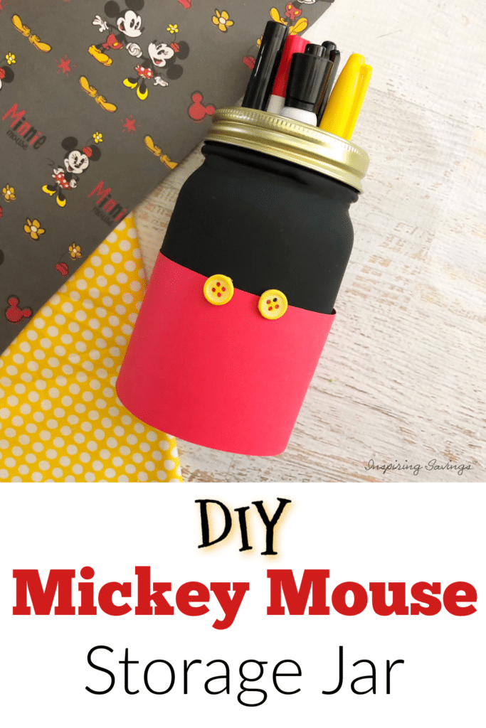 Mickey Mouse DIY storage jar