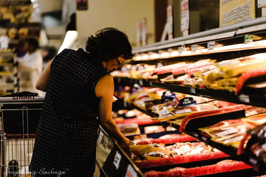 woman shopping coupon savings