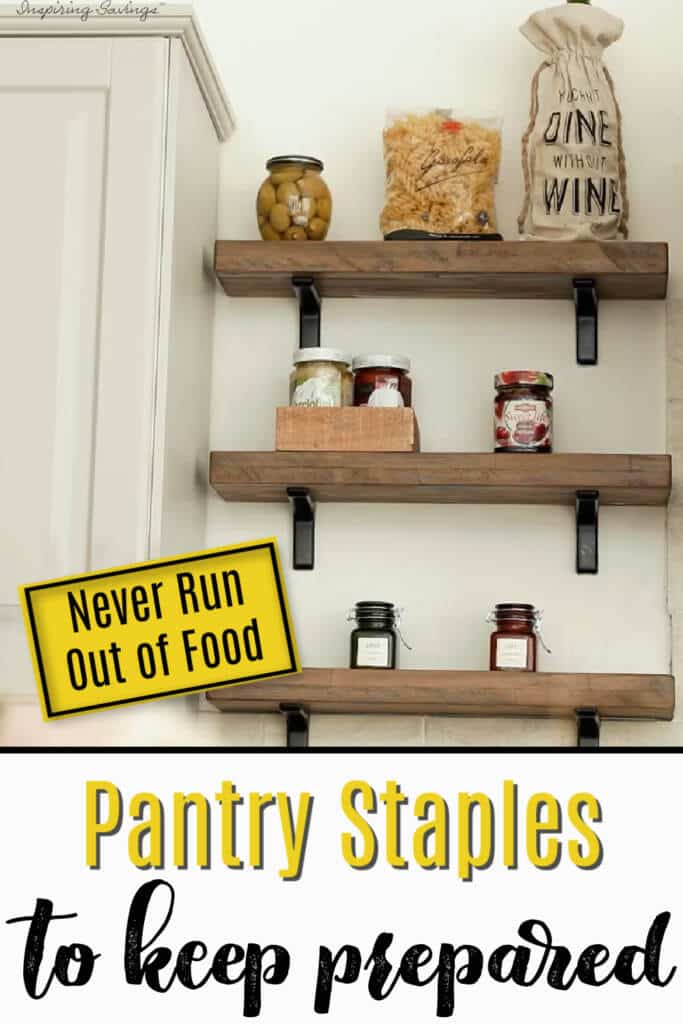 Pantry Staples to on hand - never run out of food article