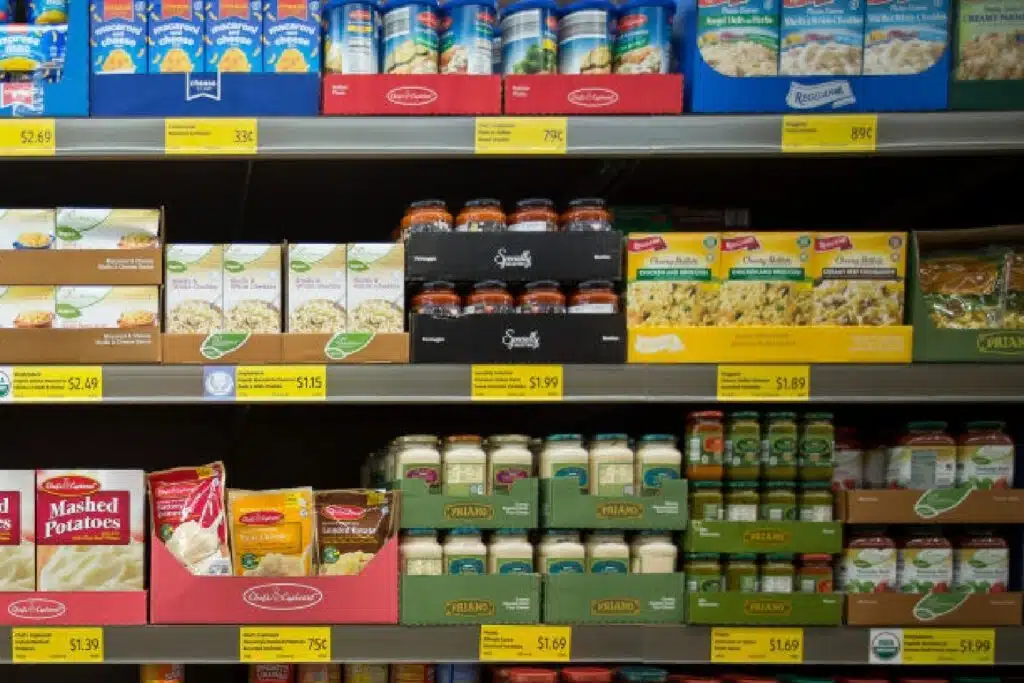 Aldi Pantry section in store