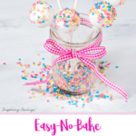 Easy No Bake Vanilla Cheesecake Cake pops