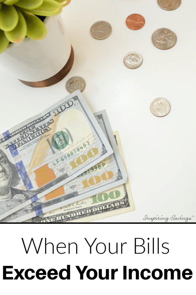Bills exceed income