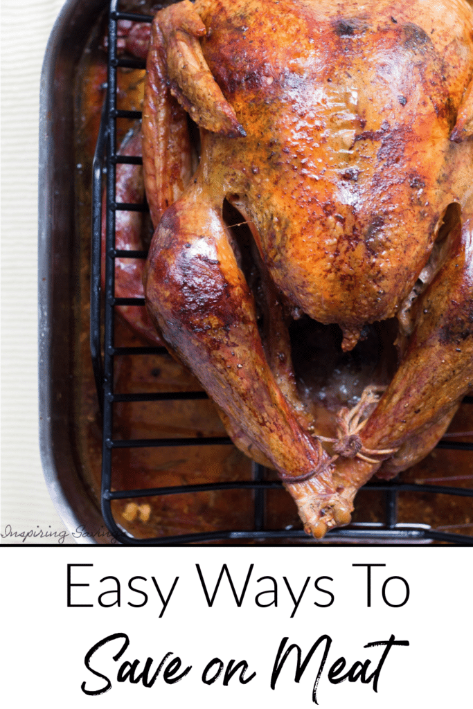 whole chicken with text over lay. How to save on meat.