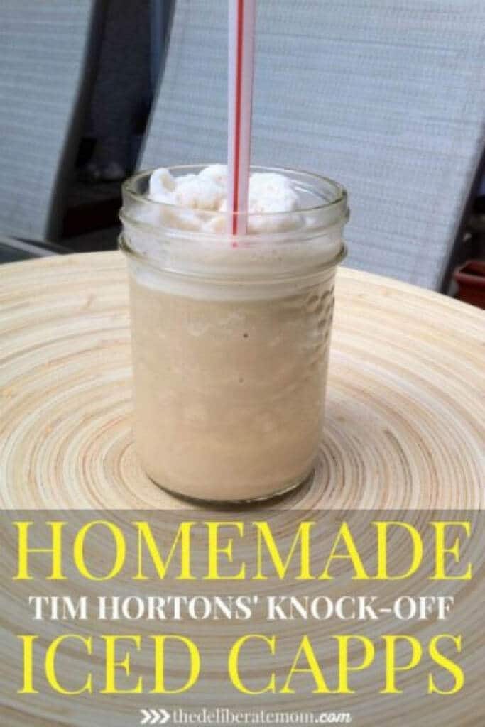 Tim Horton's Iced Capps - homemade DIY coffee drink