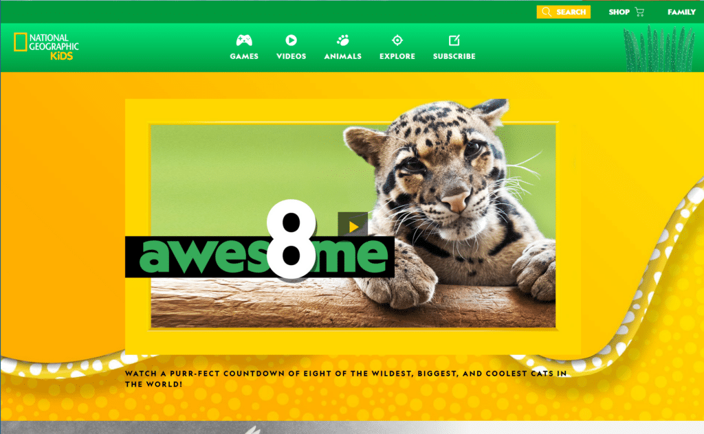 national Geographic Kids online learning resource