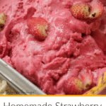 Homemade Strawberry Ice Cream