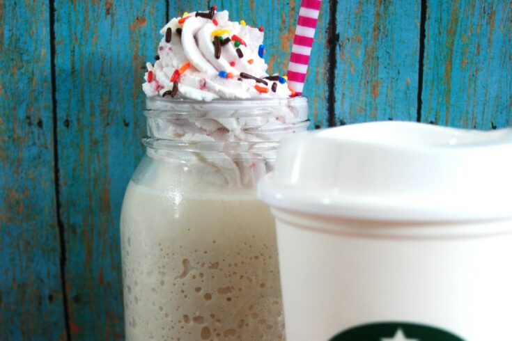 Starbucks copycat birthday frappucino