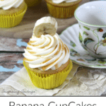 Banana Cupcakes with frosting