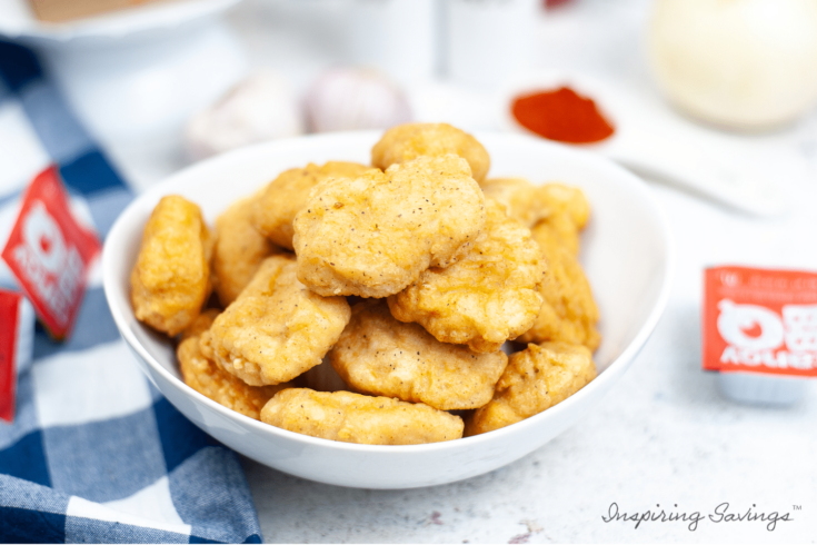 Finished Copycat McDonalds Chicken Nuggets