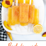 Peach Lemonade Homemade Popsicles hero image