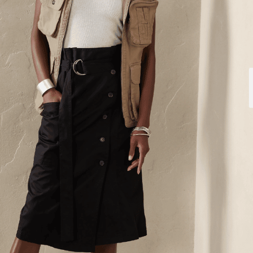 Heritage Button Skirt
