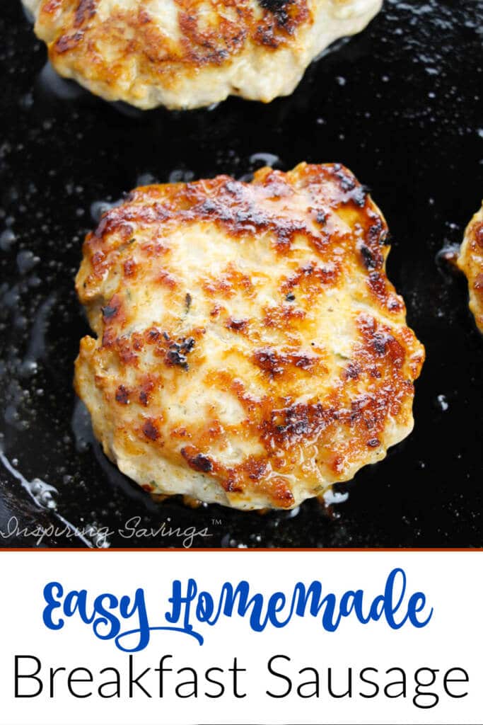 Breakfast Sausage Patties are so easy to make on your own, full of flavor from mixed spices. Serve them with eggs and bacon for a complete breakfast your family will love! 