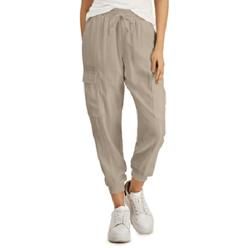 INC Joggers in tan with draw string