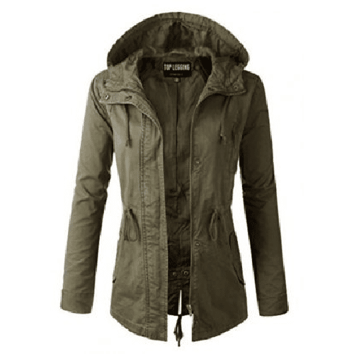 Military jacket in dark green