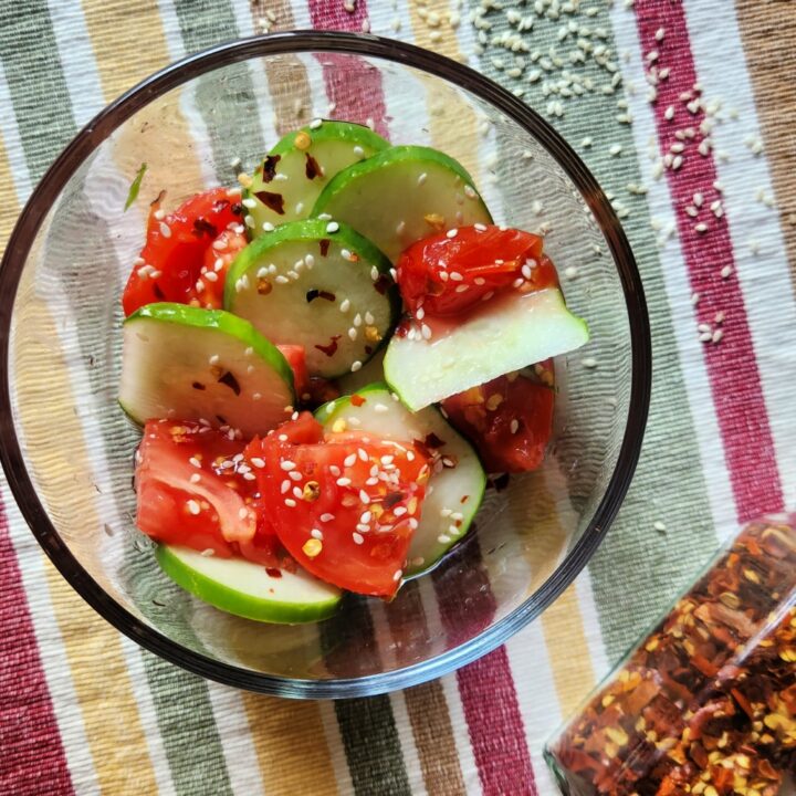 Spicy Cucumber &amp; Tomato Salad Recipe-image