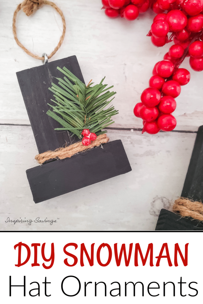 DIY Snowman Hat Ornaments