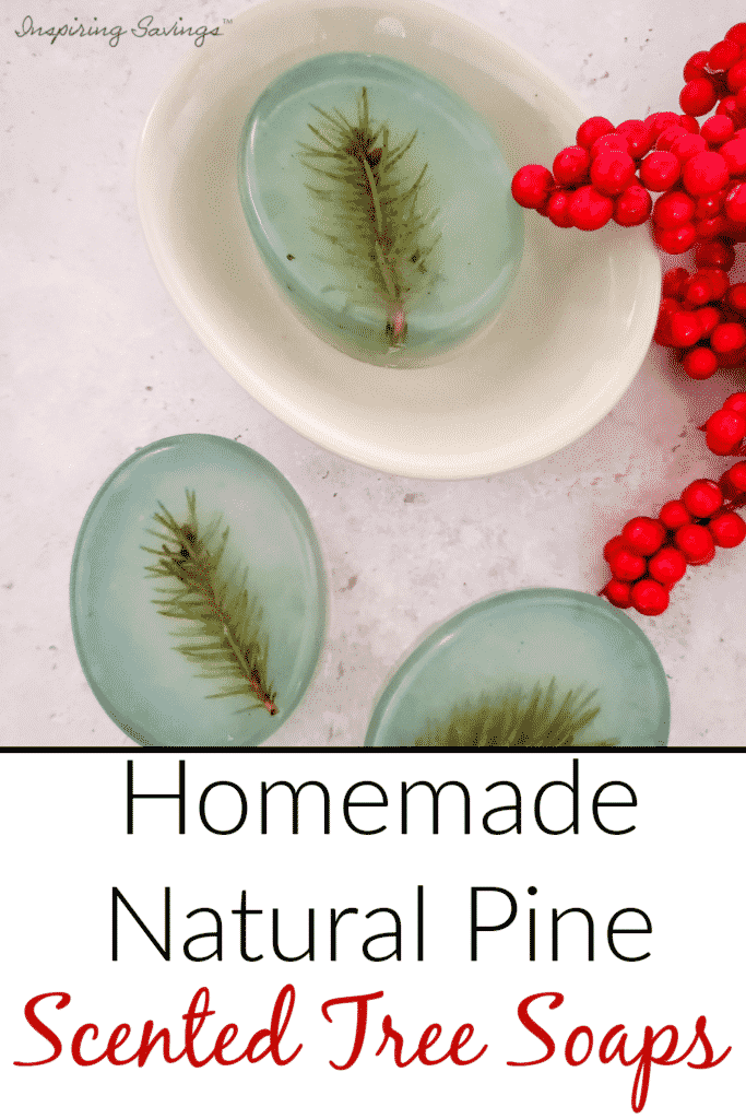 Homemade Natural Pine Scented Tree soaps