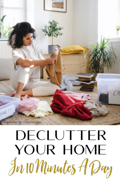 Declutter your home in 10 minutes per day