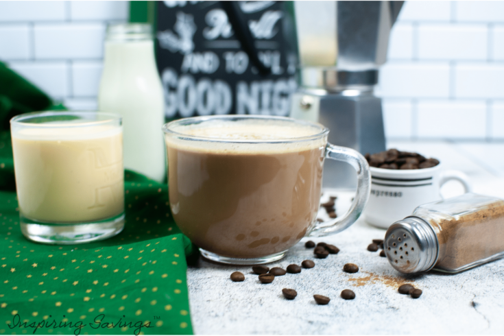 Homemade Copycat Starbucks Eggnog Latte