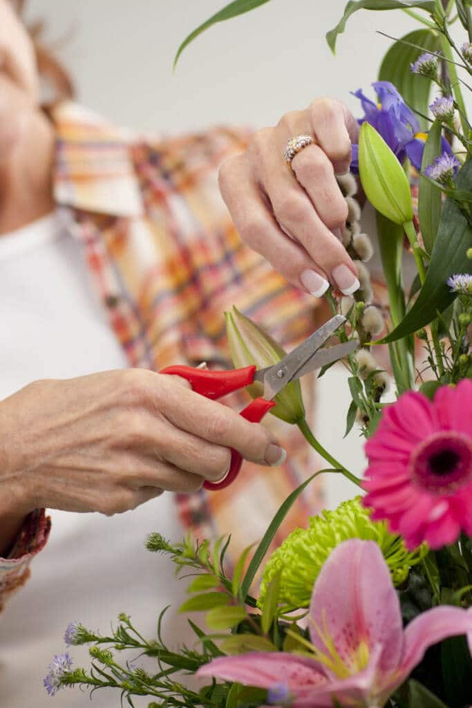 Cutting flowers