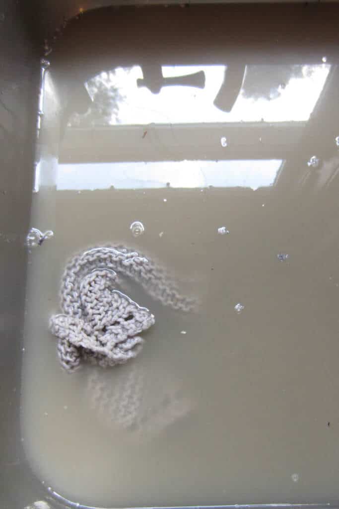 Dirty water after cleaner kitchen cabinets