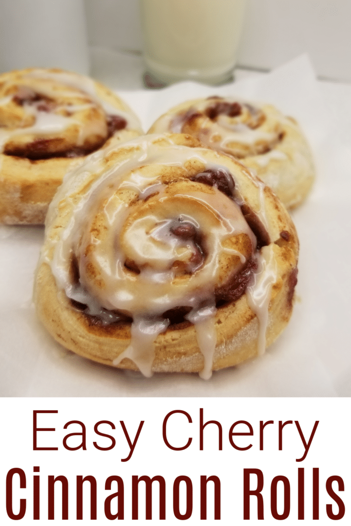 Easy cherry cinnamon rolls