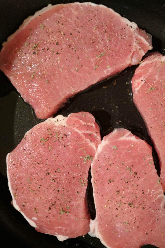 Fresh seasoned Pork Chops