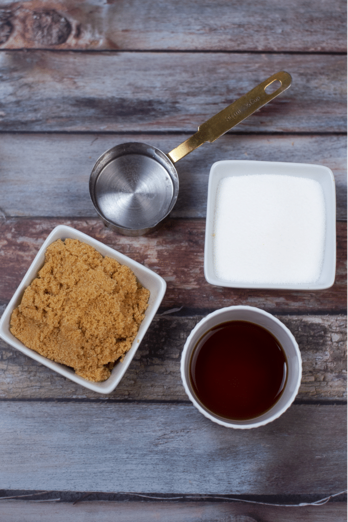 Ingredients for homemade pancake syrup