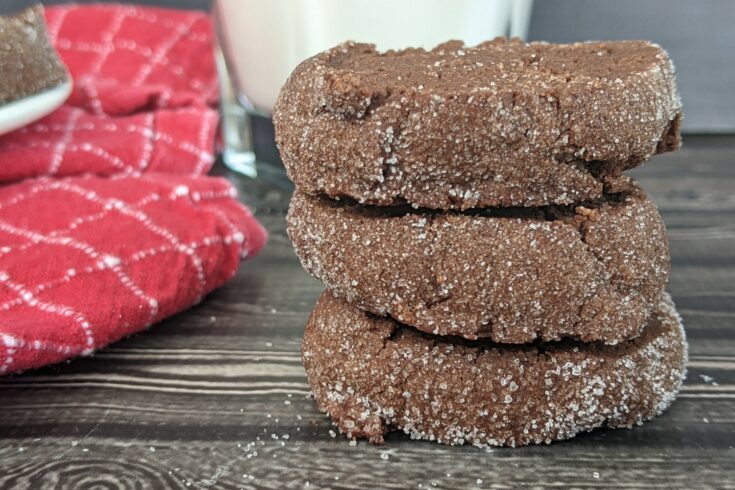 Stacked Chocolate Sable Cookies