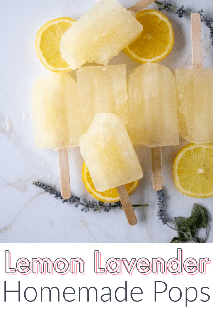 Lemon Lavender Ice Pops