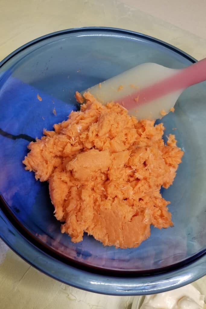 Pureed salmon