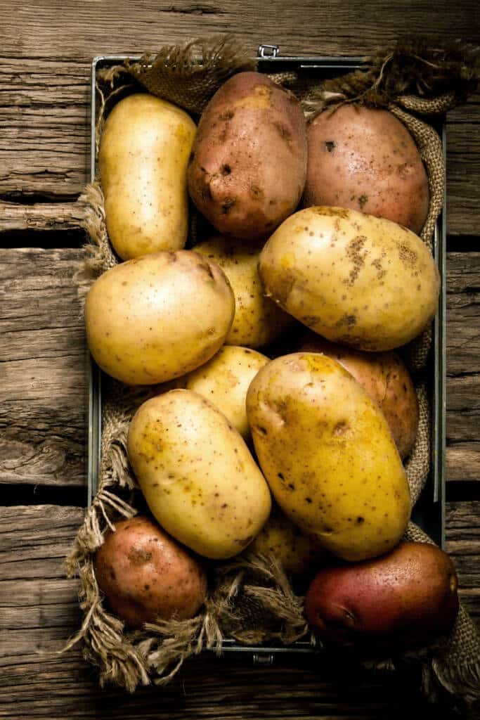 Buying produce in bulk potatoes