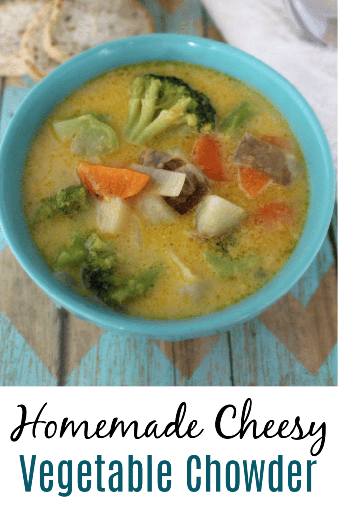 Homemade Cheesy Vegetable Chowde