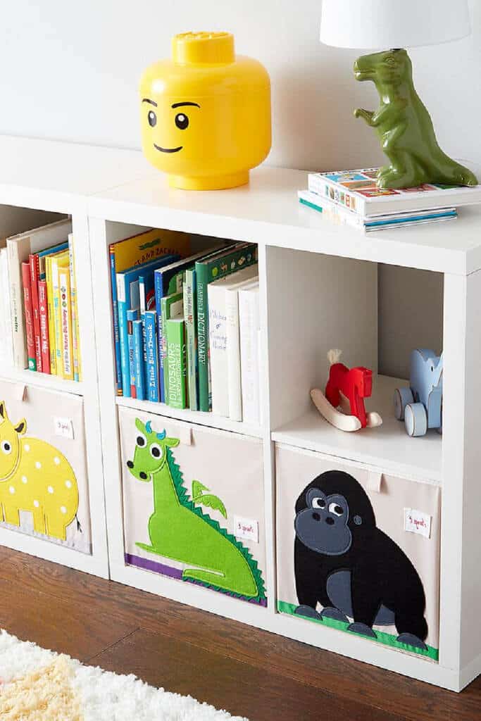 Storage cubs for organizing toys and books