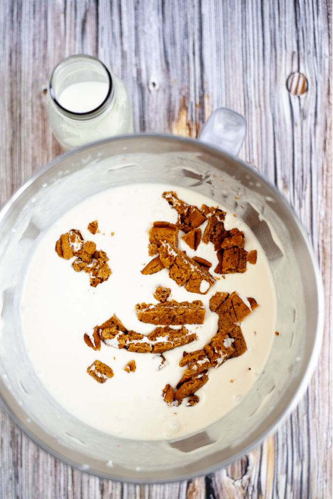 mixing in oatmeal creme pies