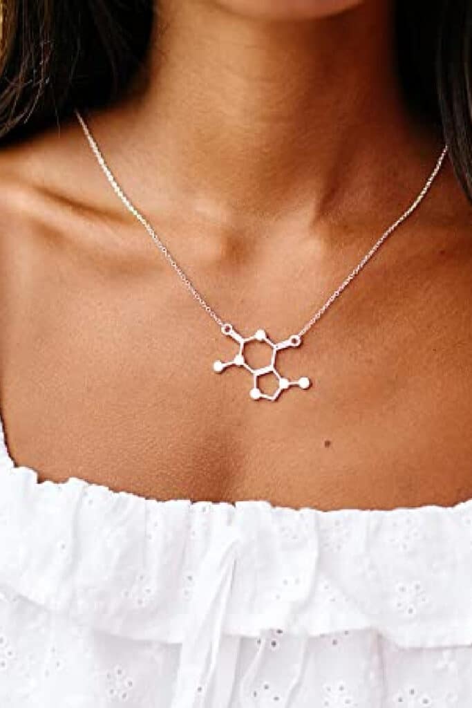 Caffeine necklace great gift