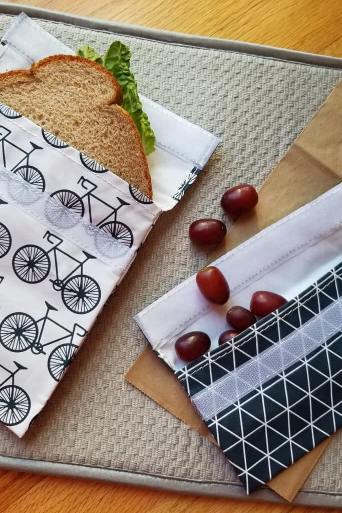 Reusable snack and sandwich bags