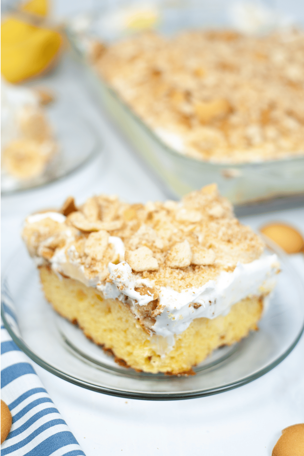 banana poke cake