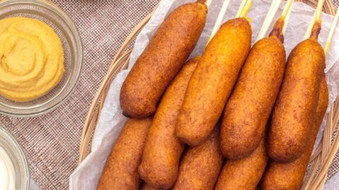 homemade corn dogs