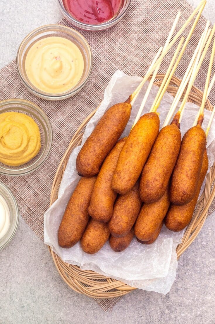 homemade corn dogs