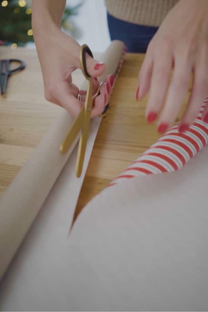 saving scraps of wrapping paper