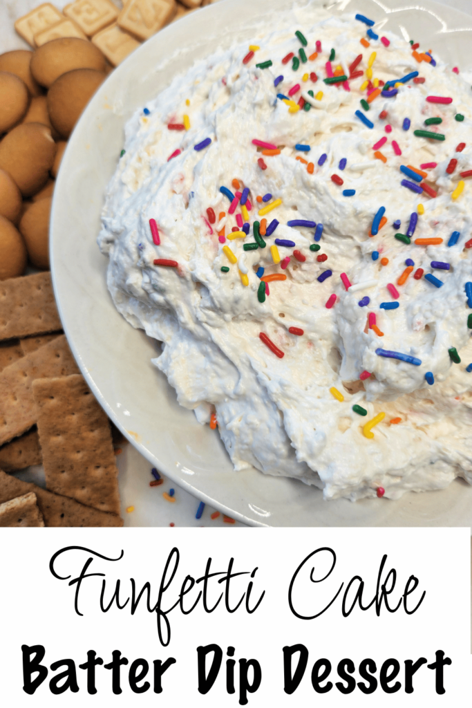 funfetti cake batter dip dessert