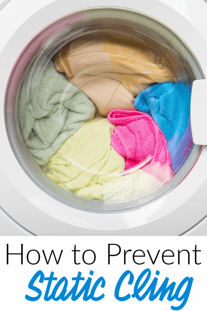 How to prevent static Cling on clothing - pictured towels and sheets in dryer