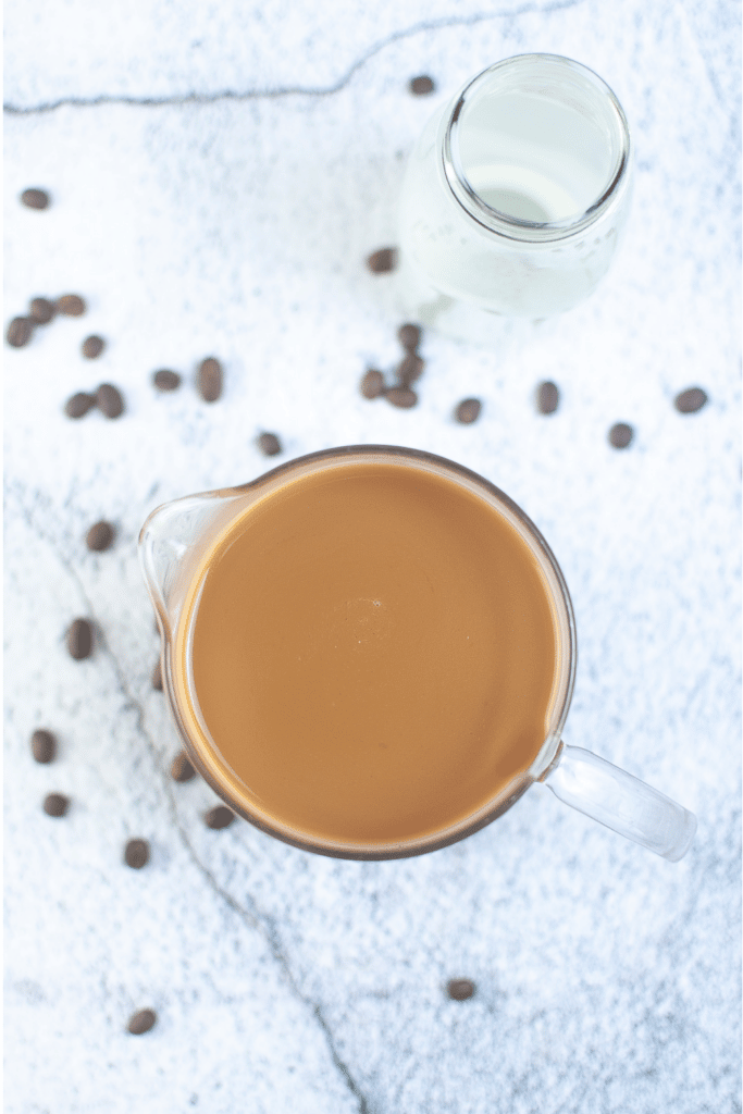 brewed coffee Cream for ice pops