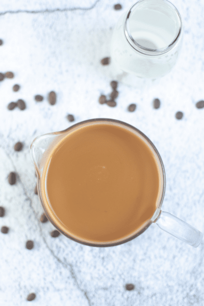 cropped brewed coffee Cream for ice pops