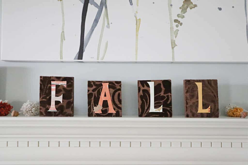 fall block lettering vertical image